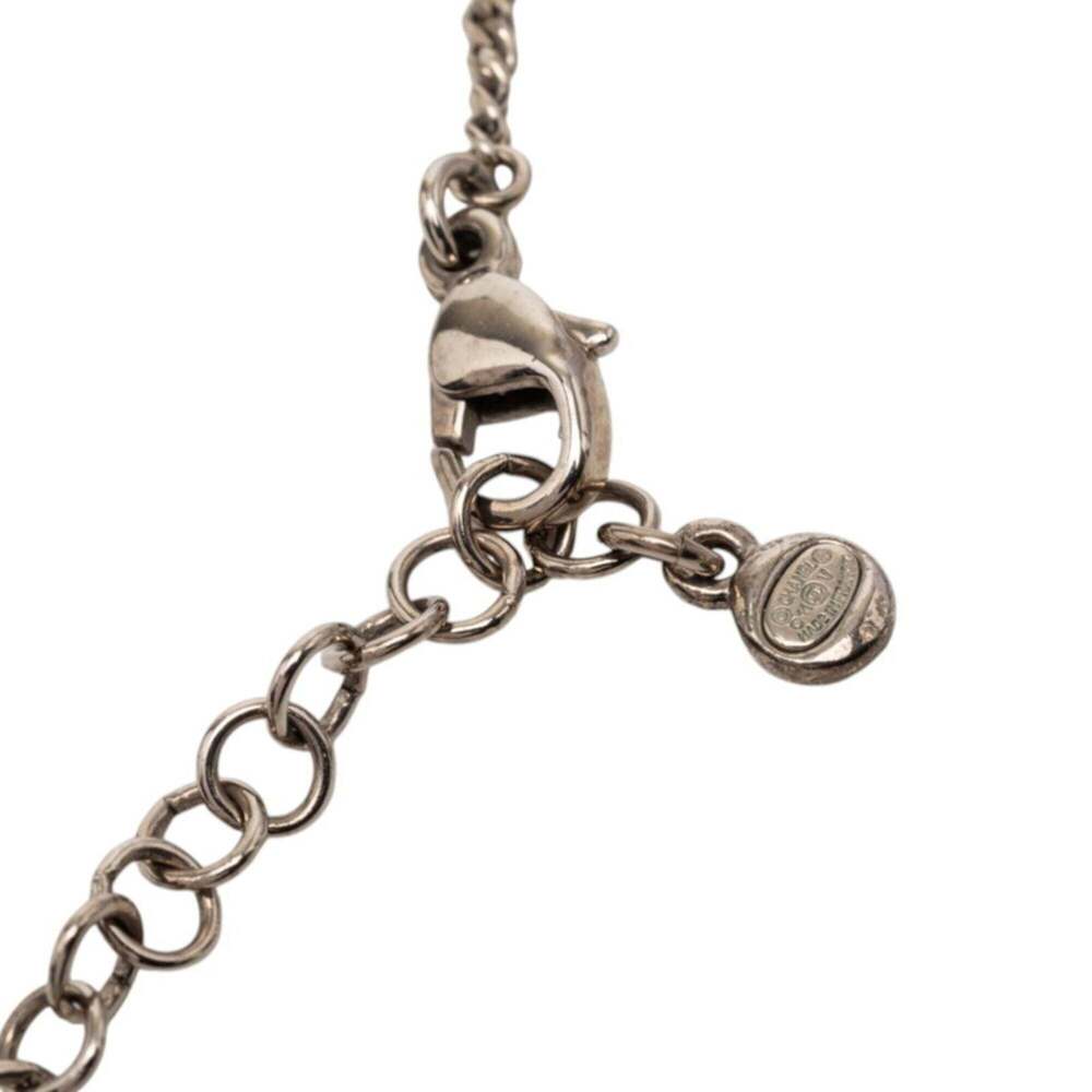 CHANEL Authentic Silver Logo Necklace - Picture 4 of 6